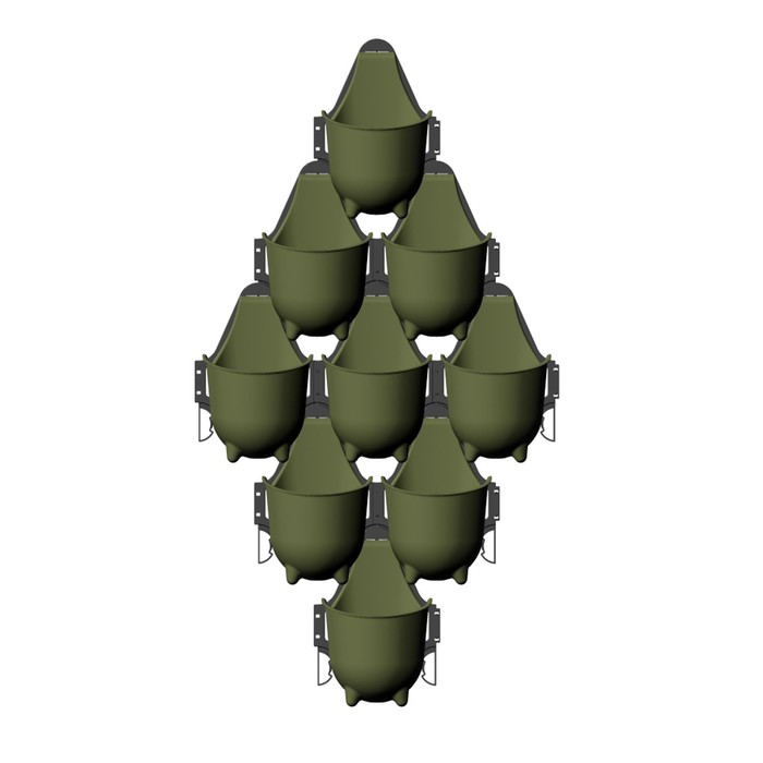 Крепление для кашпо "Альфа", цвет черный