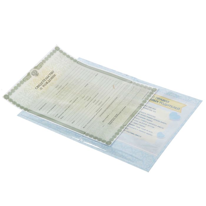 Папка "Свидетельство о рождении нашего малыша"