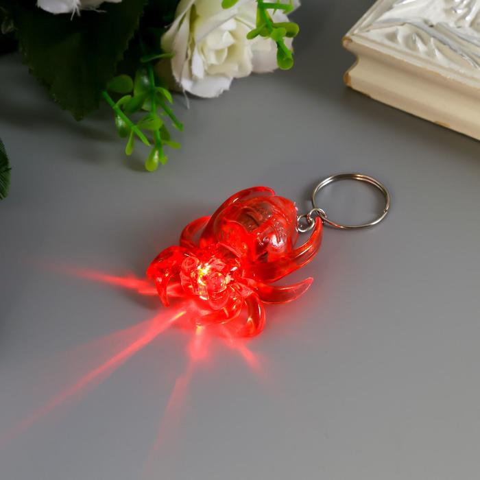 Световой брелок "Паук", мигает, МИКС