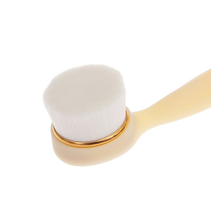 Щётка для умывания лица, с ручкой, цвет белый