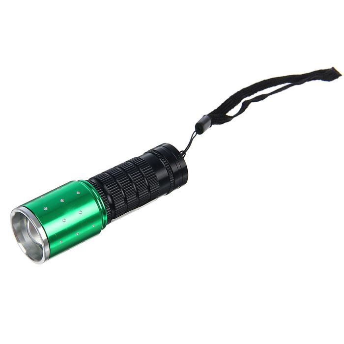 Фонарик ручной, 1 диод, на рассеивателе насечки-точки, 3 ААА, микс