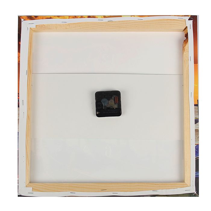 Часы настенные на холсте "Венецианские гондолы", 40х40 см