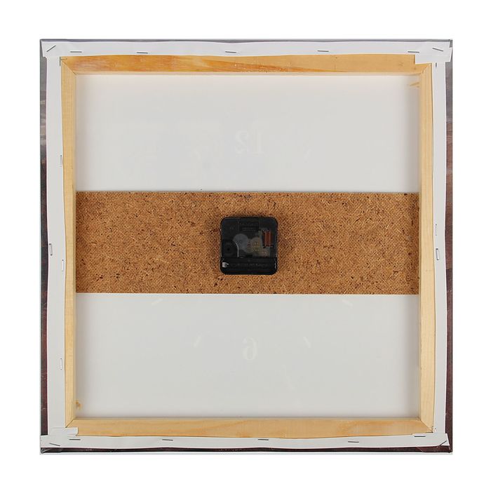 Часы настенные на холсте "Ковбой и индейцы", 40х40 см