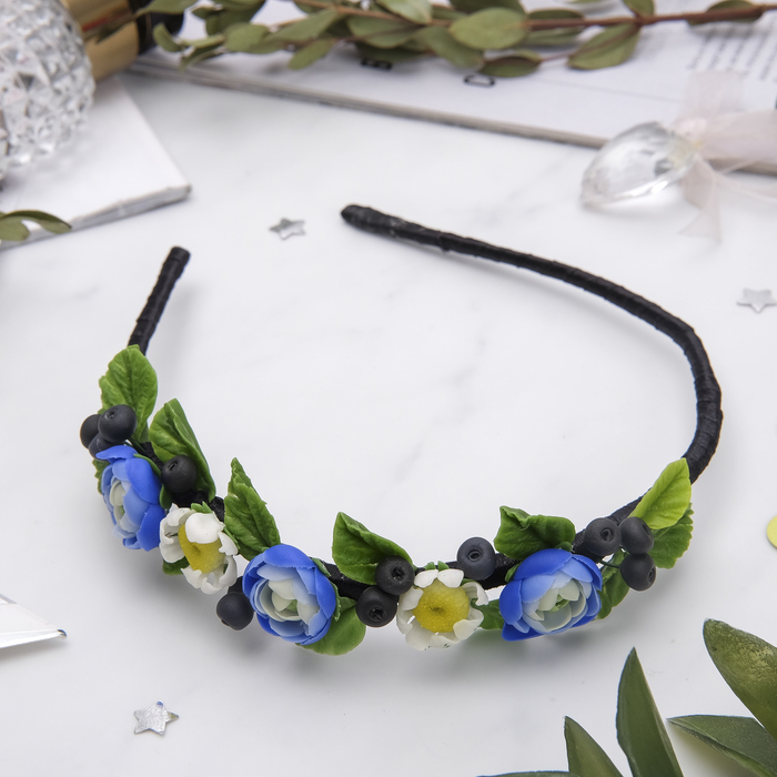 Ободок для волос ручной работы "Летний"