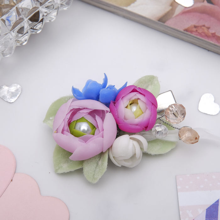 Зажим для волос ручной работы "Нежность"