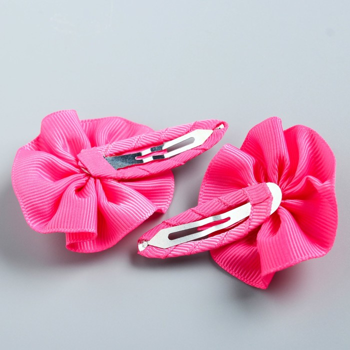 Заколка для волос с бантом (набор 2 шт) "Классная" феи Винкс