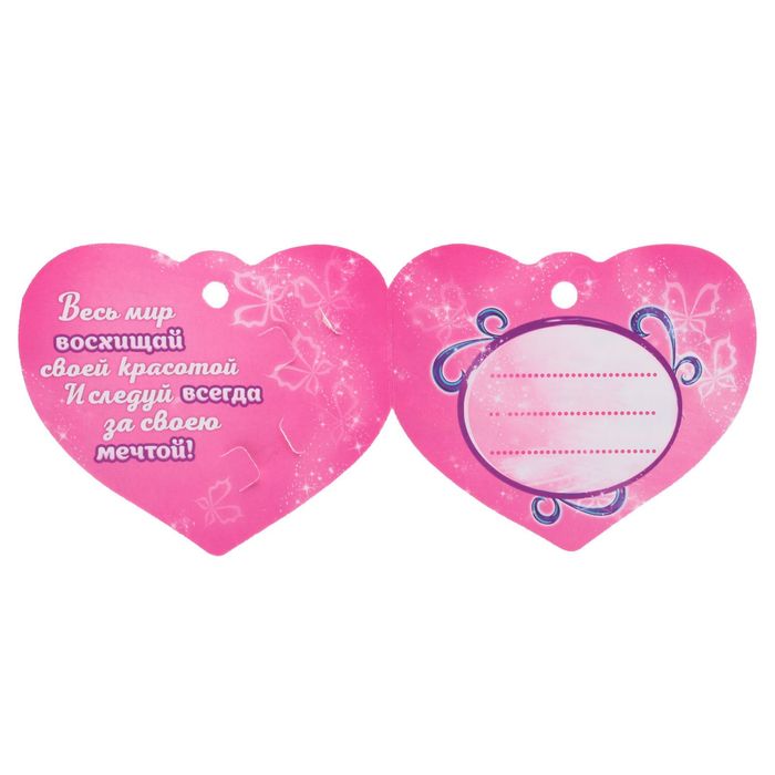 Заколка для волос с бантом (набор 2 шт) "Ты лучше всех" феи Винкс