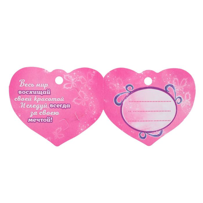 Заколка для волос с бантом (набор 2 шт) "Ты супер" феи Винкс