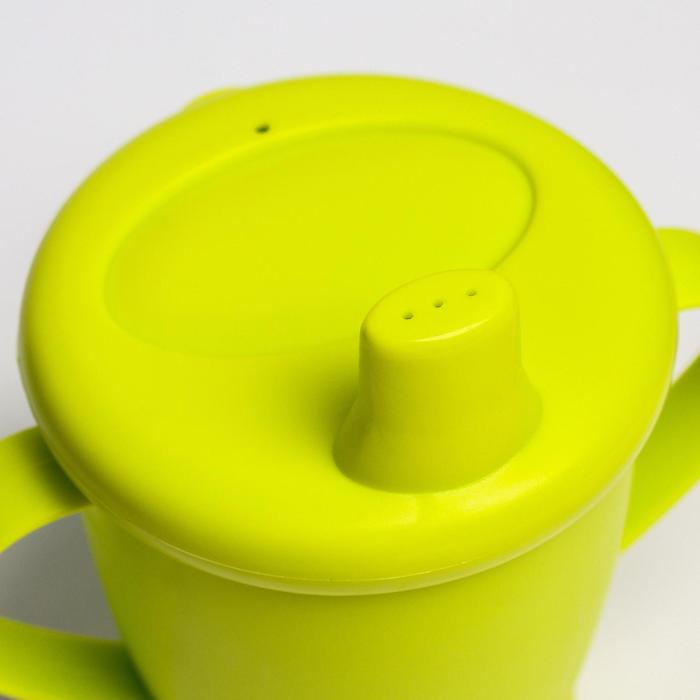 Поильник с твёрдым носиком, 280 мл, от 12 мес., цвета МИКС