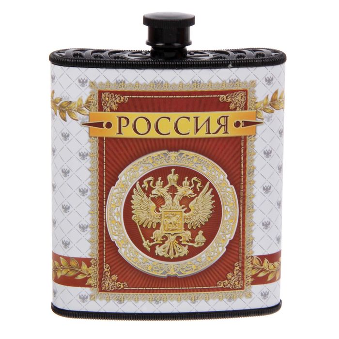 Набор фляжка с брелоком "Россия", 210 мл
