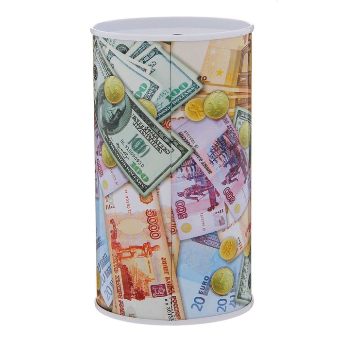 Копилка "Коплю денежку большую и малую", 6,5 х 12 см