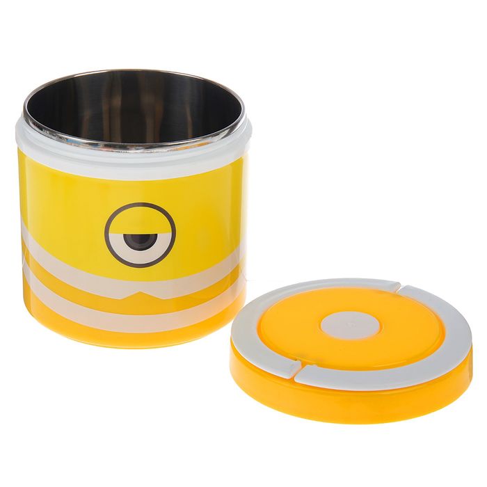 Ланч-бокс 1.2 л «Циклоп», с ручкой, внутри металл, микс, 13х14 см