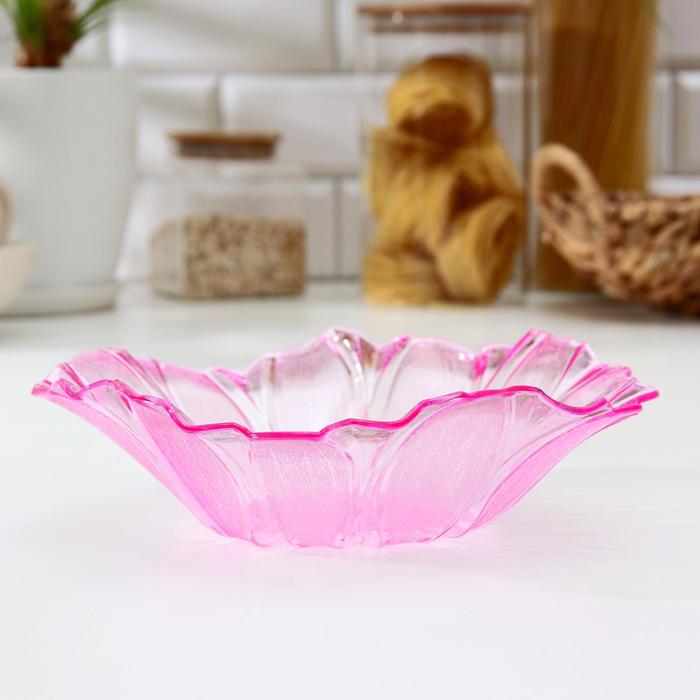 Салатник 600 мл "Цветок", цвета МИКС