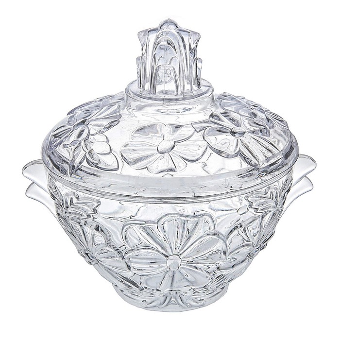 Сахарница 800 мл "Полянка", цвета МИКС