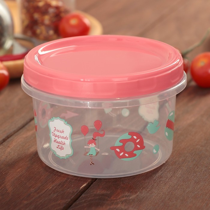 Набор банок для сыпучих продуктов 3 шт 0,5 л "Сладости", цвета МИКС