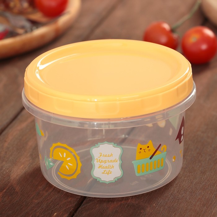 Набор банок для сыпучих продуктов 3 шт 0,5 л "Сладости", цвета МИКС