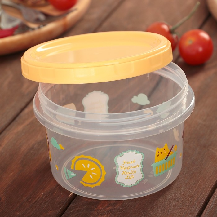 Набор банок для сыпучих продуктов 3 шт 0,5 л "Сладости", цвета МИКС