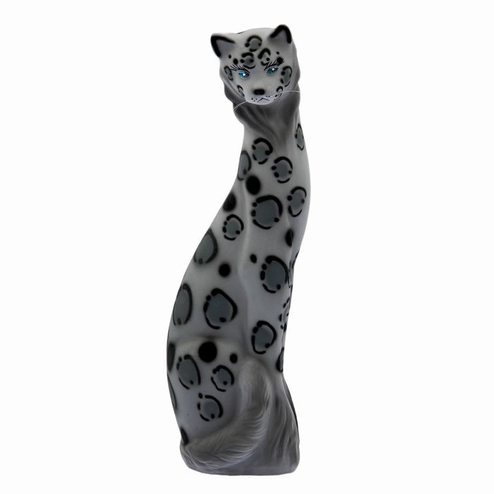 Копилка "Ангора" флок, серый барс