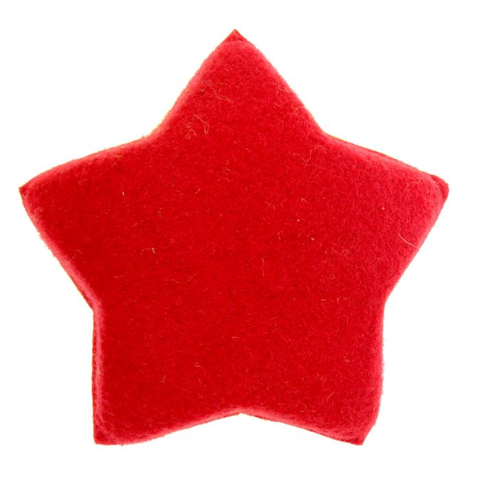 Игрушка жевательная для собак "Звезда", войлок на пластиковом каркасе, микс