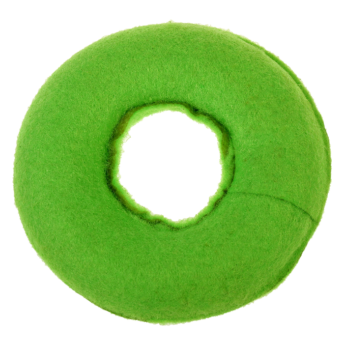 Игрушка жевательная для собак "Бублик", войлок на пластиковом каркасе, микс