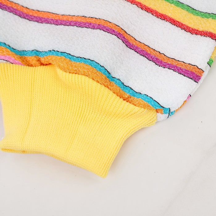 Мочалка-варежка массажная, хлопок 24х14 см