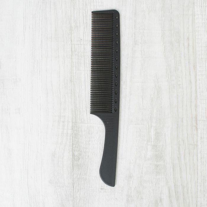 Расчёска антистатическая с ручкой, цвет чёрный