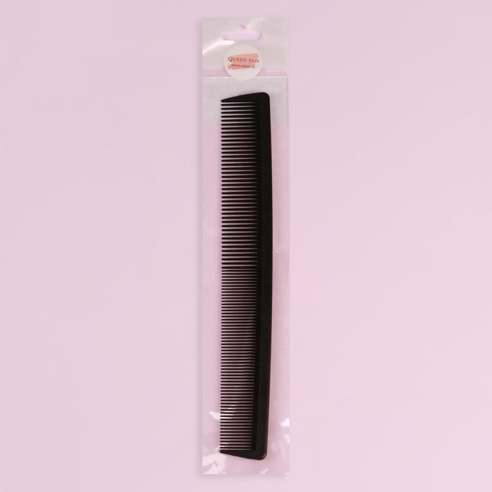 Расчёска антистатическая комбинированная, цвет чёрный