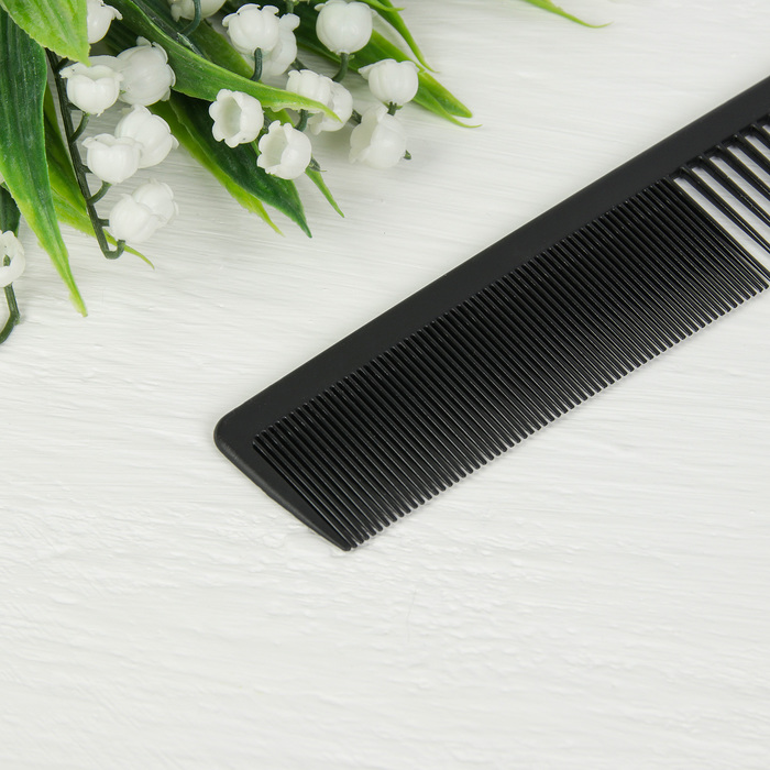 Расчёска антистатическая комбинированная, цвет чёрный