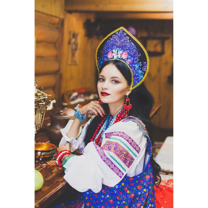 Серьги винтаж "Искры вечернего шика" веер, цвет красный