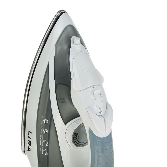 Утюг электрический LIRA LR 0606, 220 В, 2400 Вт, покрытие подошвы: нержавеющая сталь