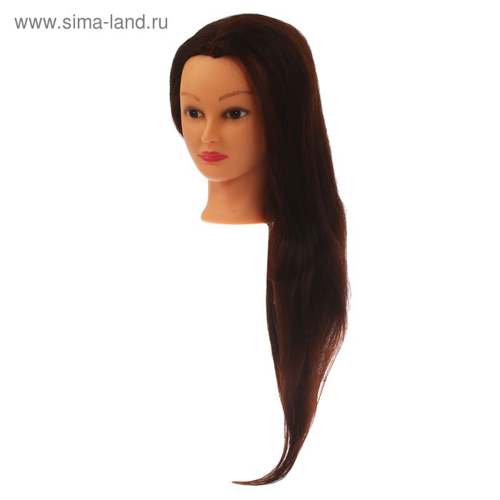Голова тренировочная, натуральный волос 80%, 60см голова манекена simnient для мужчин 80% человеческих волос косметология парикмахерская тренировочная голова куклы для обучения укладки волос