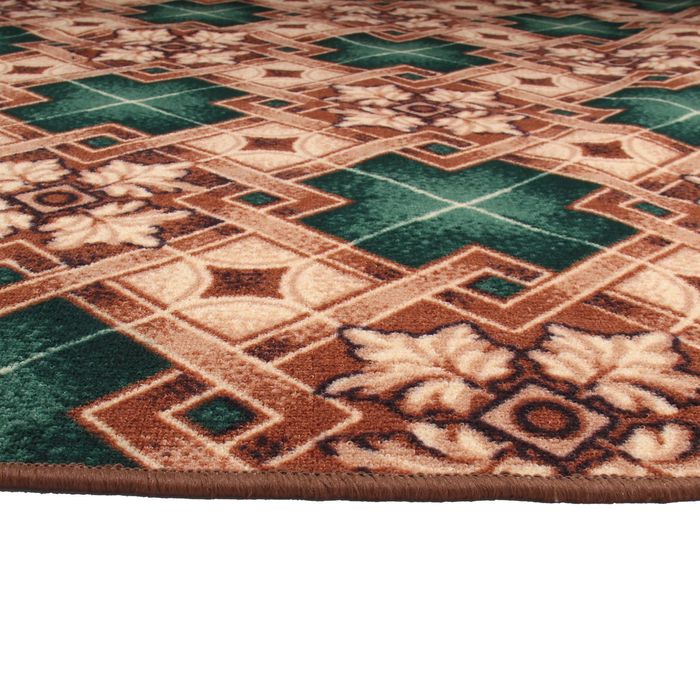 Палас Паркет размер 200х350 цвет зеленый 600 195 г/м2