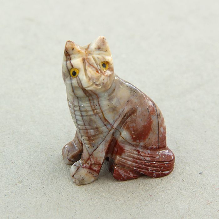 Сувенир "Кошка" пирофиллит