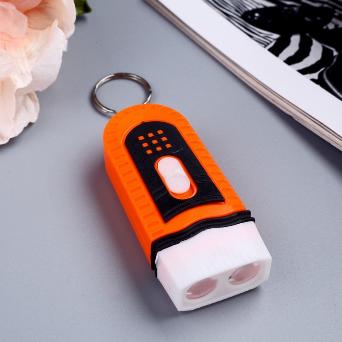 Брелок-фонарик "Яркость", 2 диода, МИКС