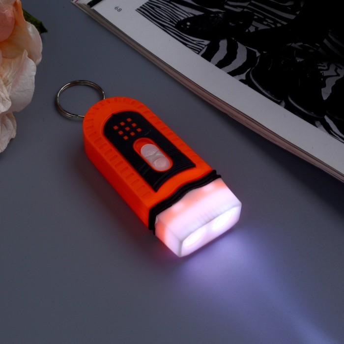 Брелок-фонарик "Яркость", 2 диода, МИКС