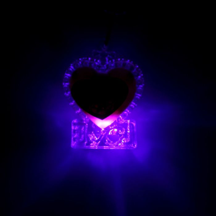 Световой брелок "Ты+Я", сердечко, МИКС