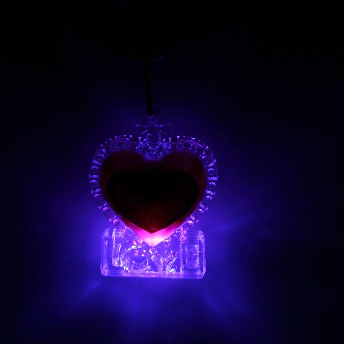 Световой брелок "Любовь", сердечко, МИКС