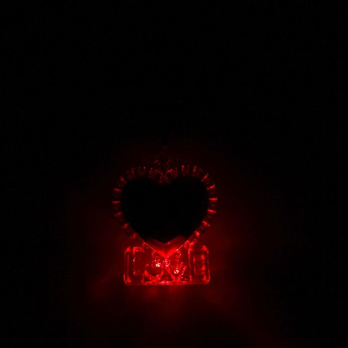 Световой брелок "Я тебя люблю", сердечко, МИКС