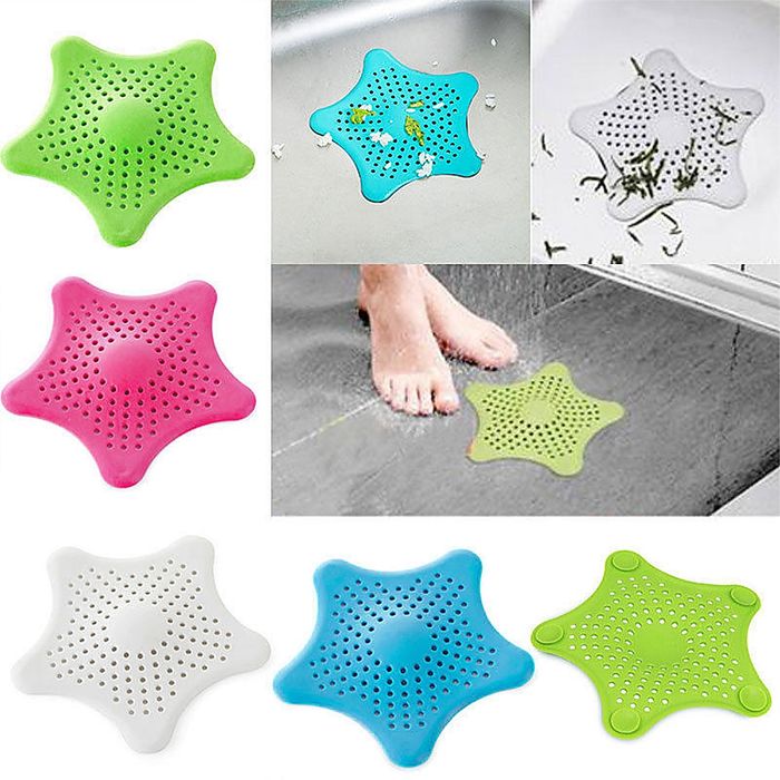 Фильтр для слива "Звезда" 15х15х1 см, цвет МИКС