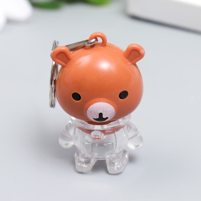 Световой брелок "Медвежонок", мигает, МИКС