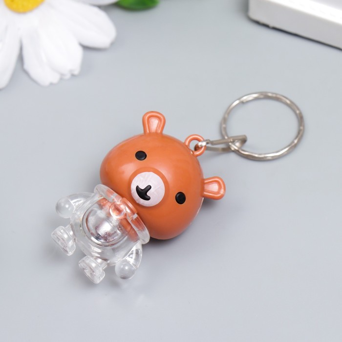 Световой брелок "Медвежонок", мигает, МИКС