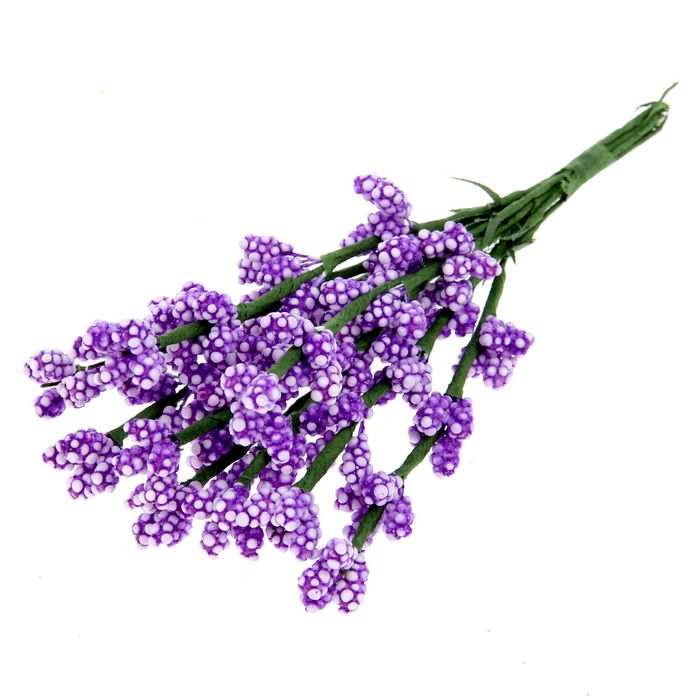 Декор для творчества "Мимоза", набор-букет 10 цветков, МИКС