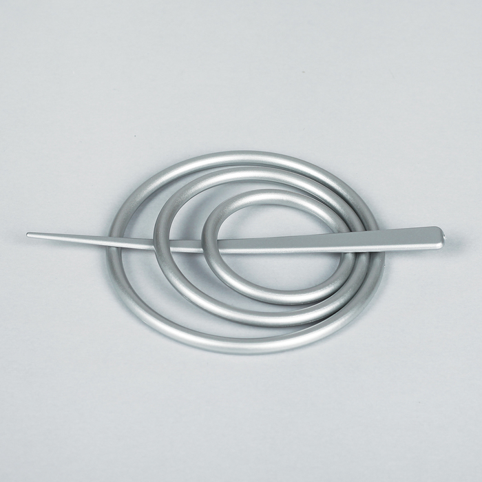 Заколка декоративная для штор, цвет матовое серебро