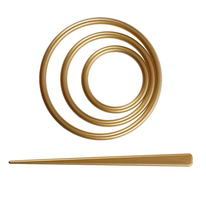 Заколка декоративная для штор, цвет золотой