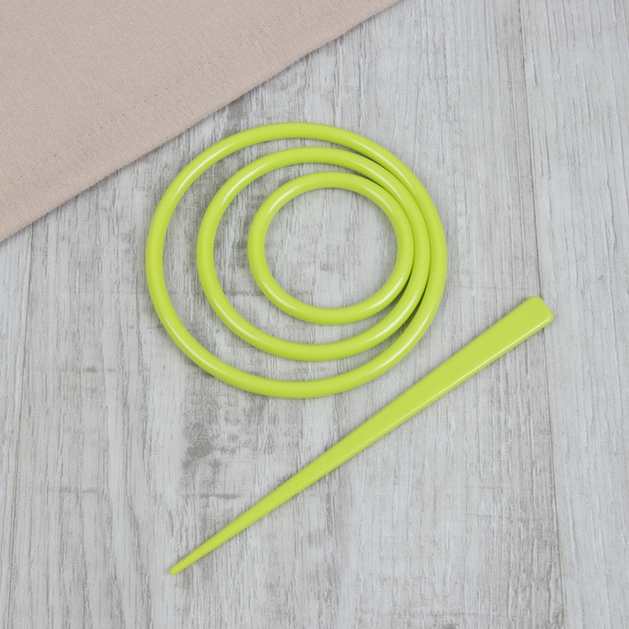 Заколка декоративная для штор, цвет салатовый