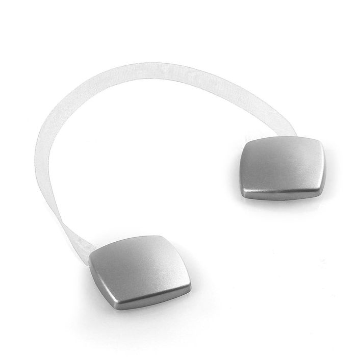 Подхват для штор на ленте "Квадро", цвет матовый серебристый