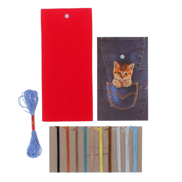 Набор для вышивки гладью "My Phone Clutch. Котёнок 2"