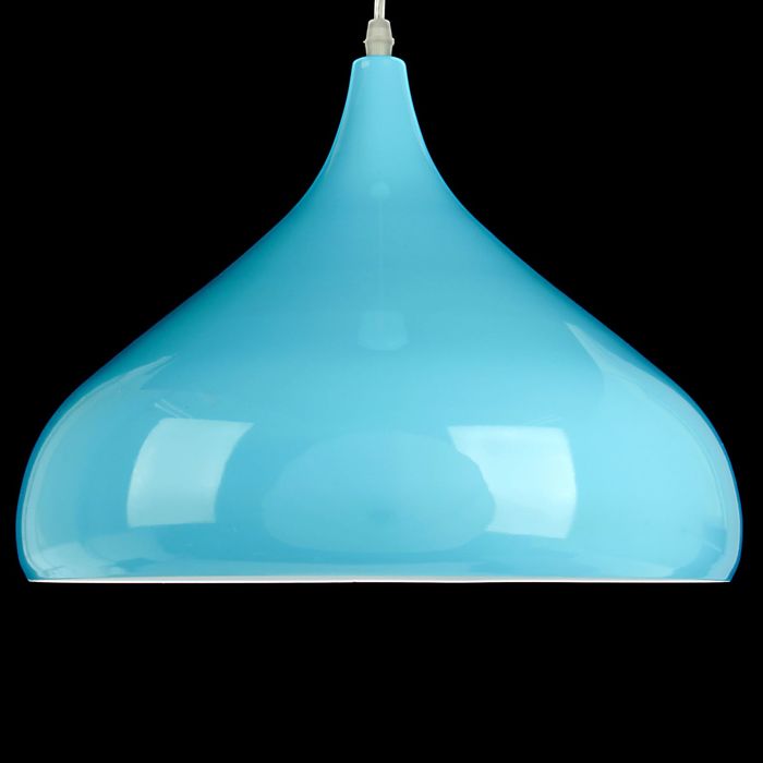 Светильник потолочный "Купол" голубой Е27 60Вт 30х30 см