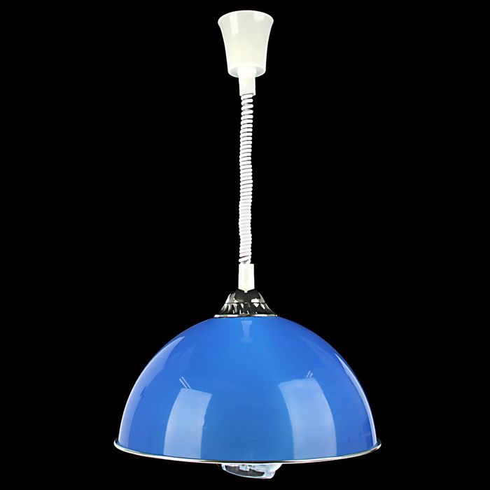 Светильник потолочный "Глянец" синий Е27 акрил 20х40х40 см