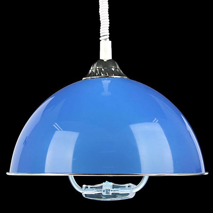 Светильник потолочный "Глянец" синий Е27 акрил 20х40х40 см